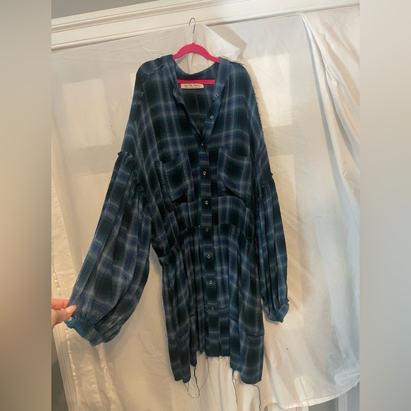 Free People Dresses & Skirts - FREE PEOPLE FLANNEL MINI DRESS